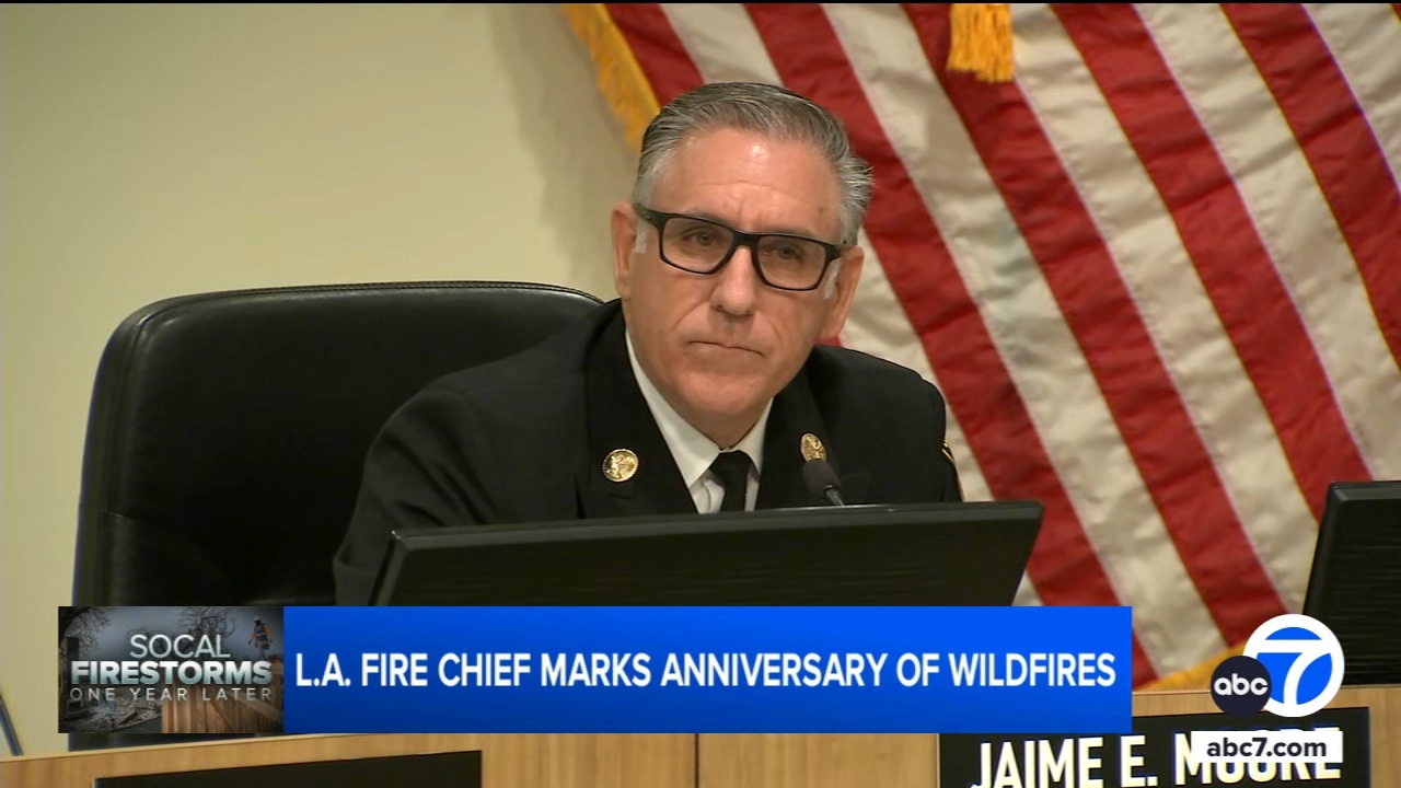 LAFD Chief Moore touts use of drone technology ahead of anniversary of Lachman and Palisades fires