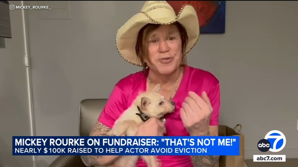 Mickey Rourke slams GoFundMe set up to help him pay rent