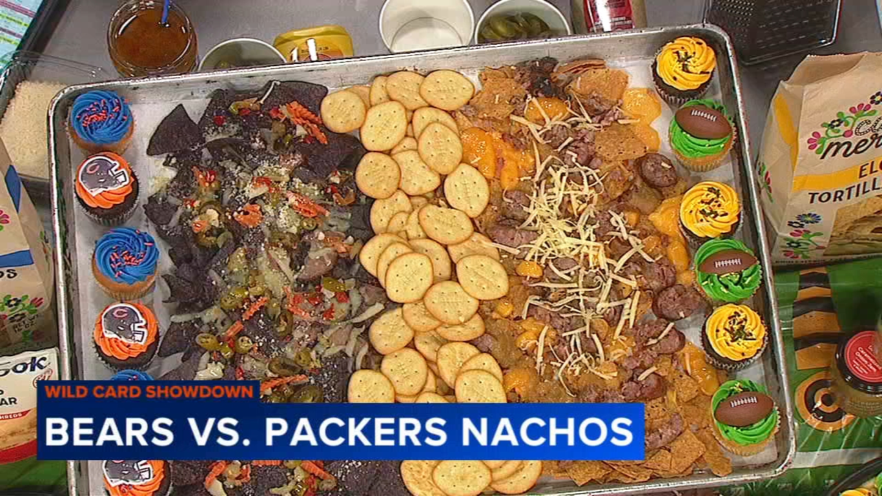 Bears vs Packers nacho board