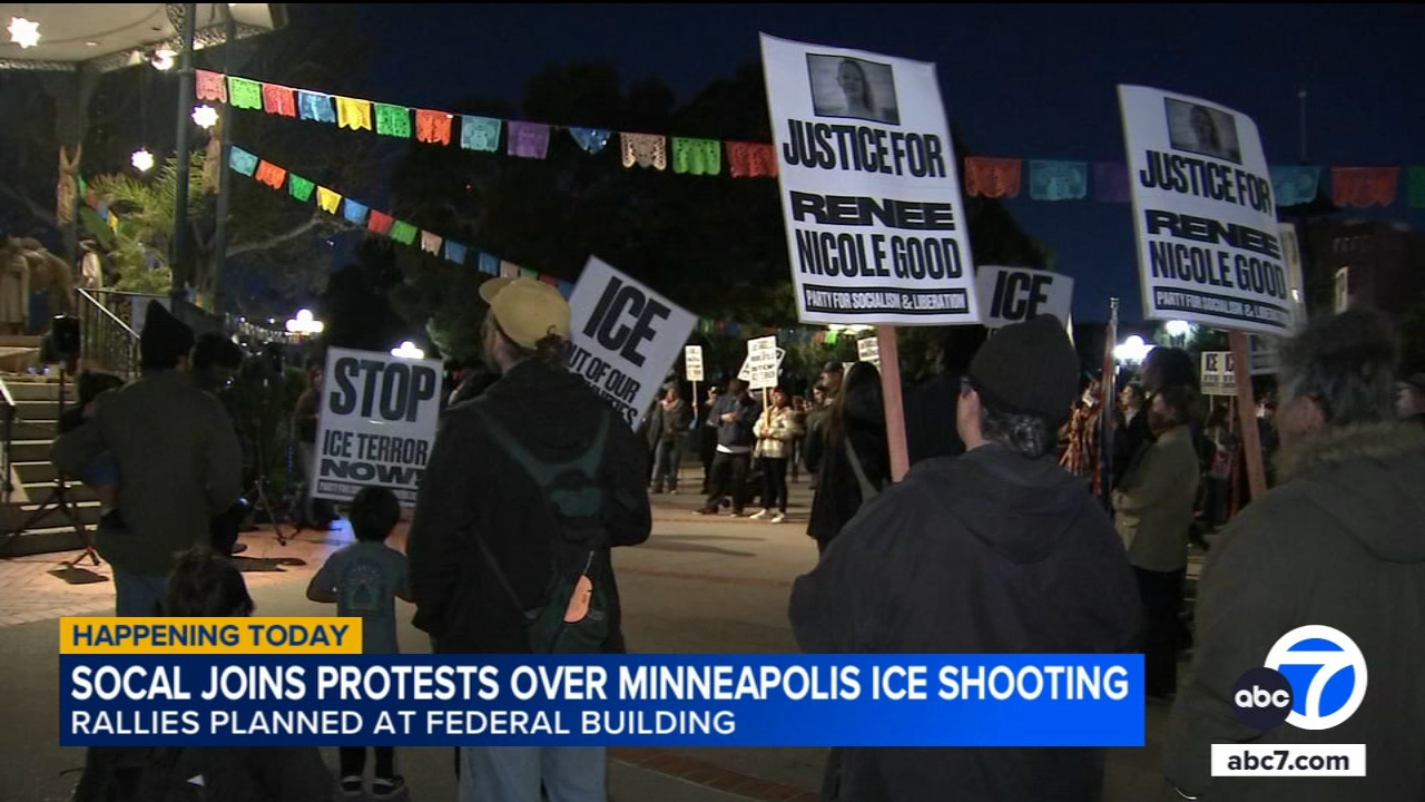 SoCal joins protests over Minneapolis ICE shooting