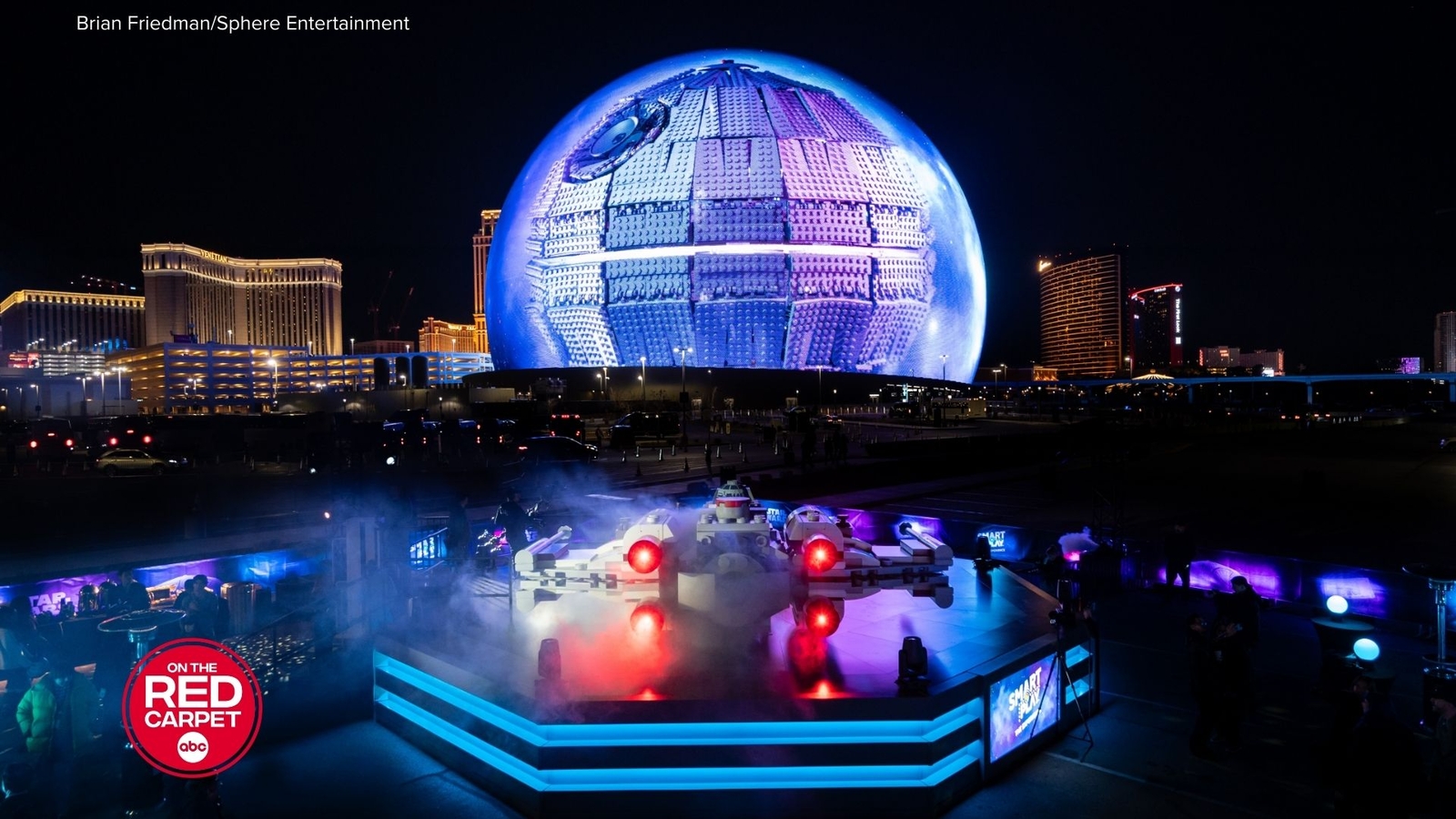 LEGO 'Star Wars' Death Star lights up the Las Vegas Sphere
