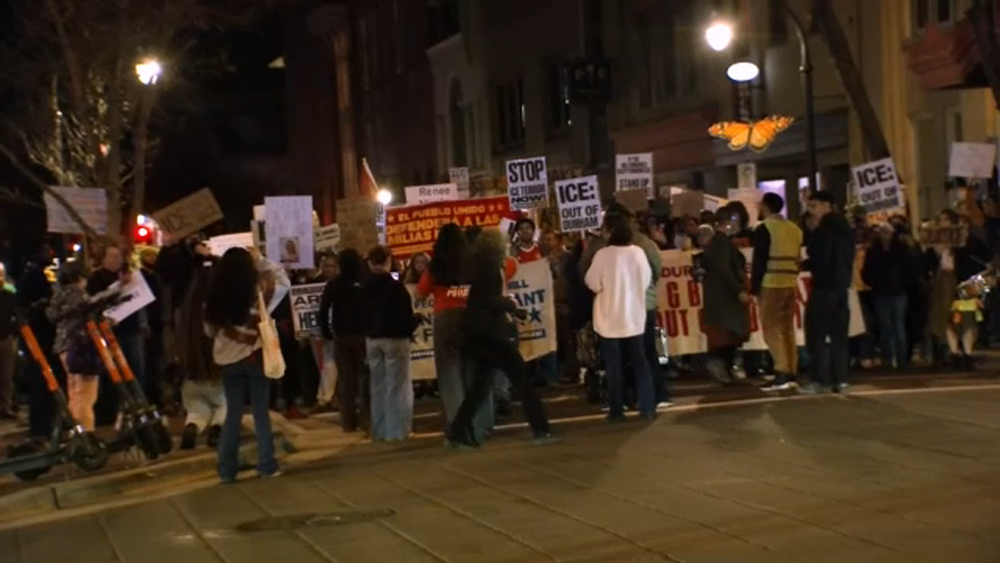 Durham protesters call for justice in Minneapolis ICE shooting