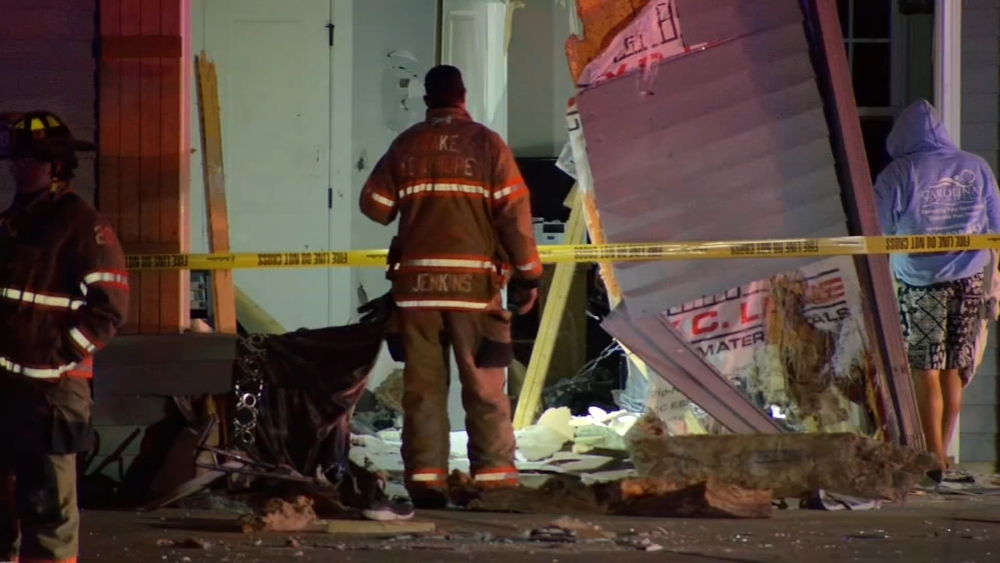 Car crashes into Wake Forest home