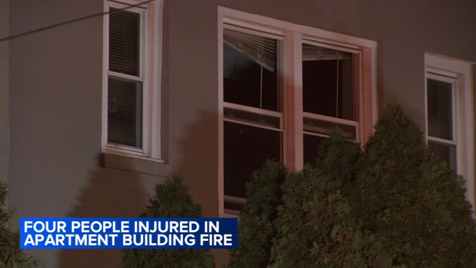 4 injured in apartment building fire in Philadelphia's Mantua neighborhood