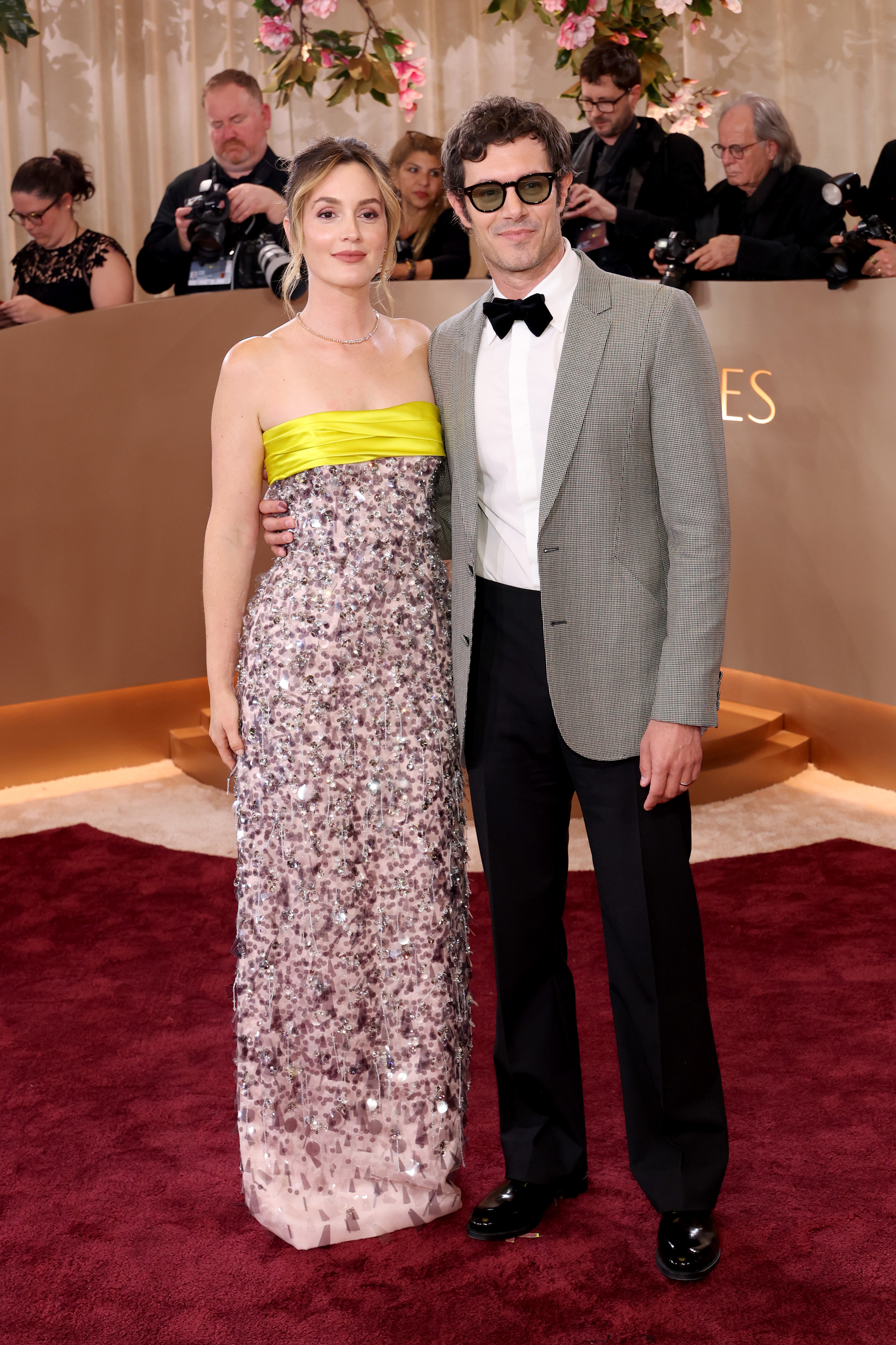 Leighton Meester and Adam Brody attend the 83rd Annual Golden Globe Awards at The Beverly Hilton on January 11, 2026 in Beverly Hills, California.