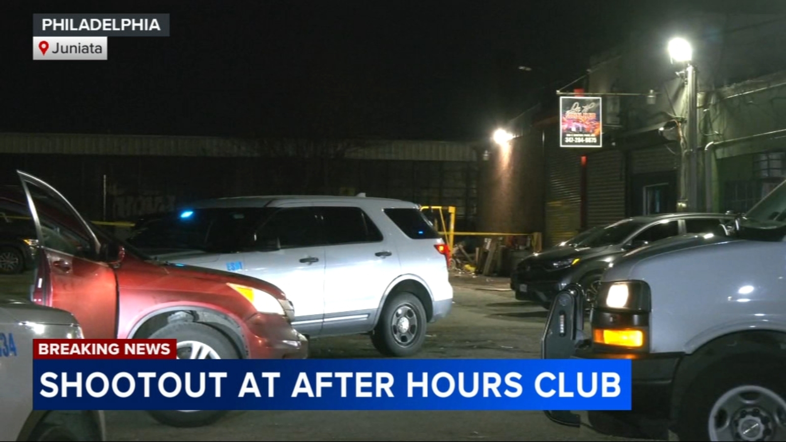 Shootout outside after-hours club injures security guard in Philadelphia's Juniata Park section