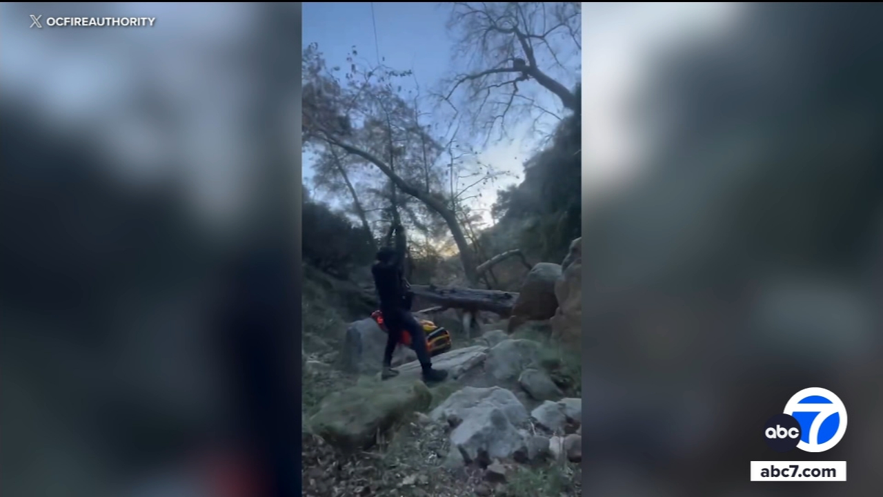 OC fire crews battle strong Santa Ana winds during high-risk rescue in Cleveland National Forest