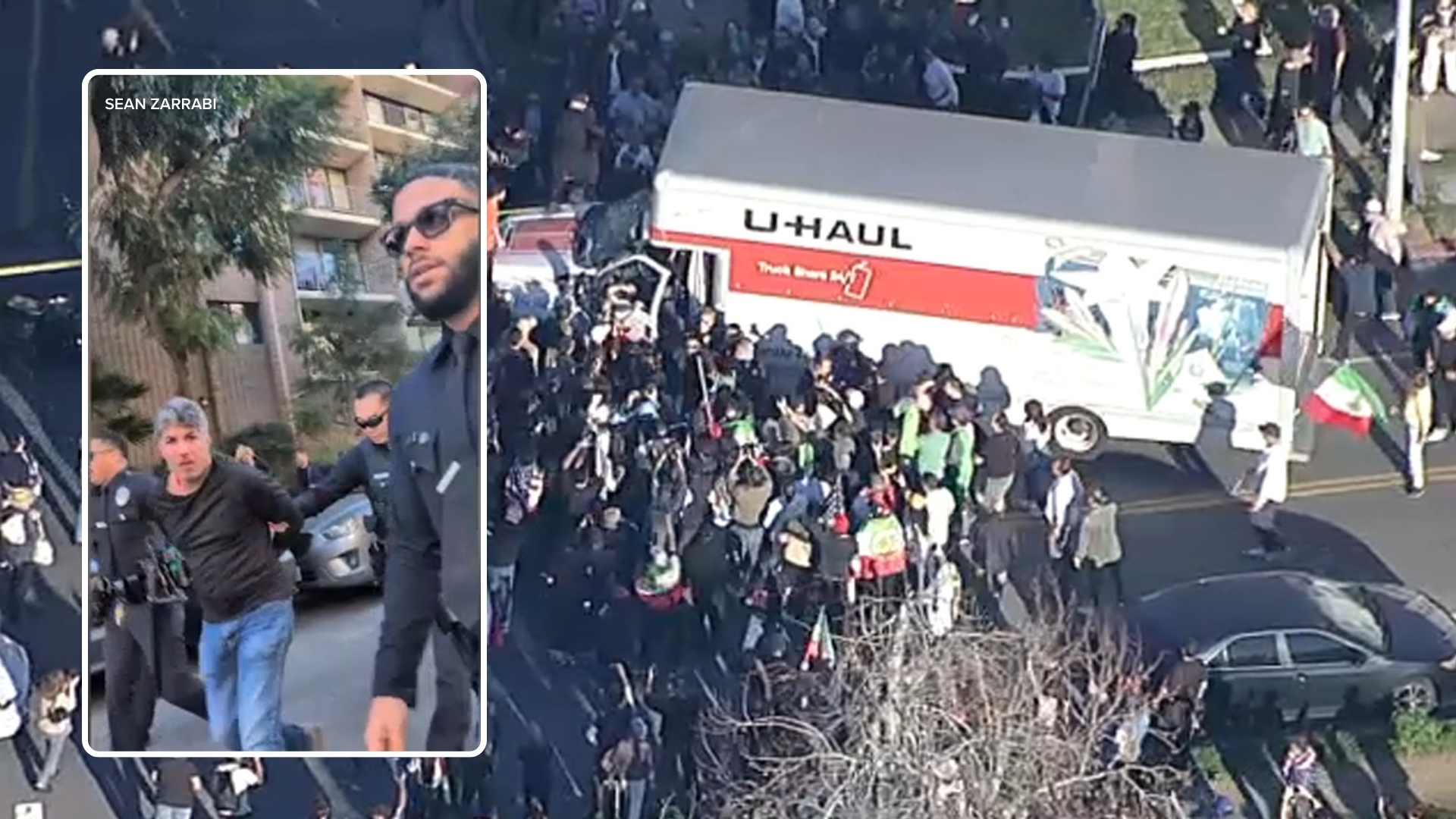 U-Haul driver identified, released following arrest for reckless driving during Westwood protest