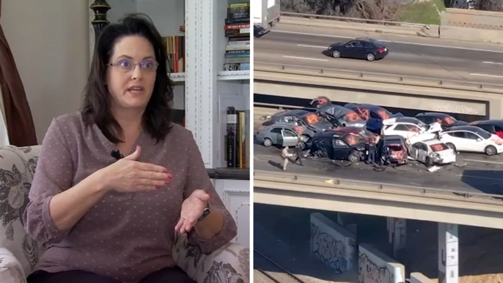 California mother who survived 17-vehicle pileup crash amid extremely dense fog thankful to be alive