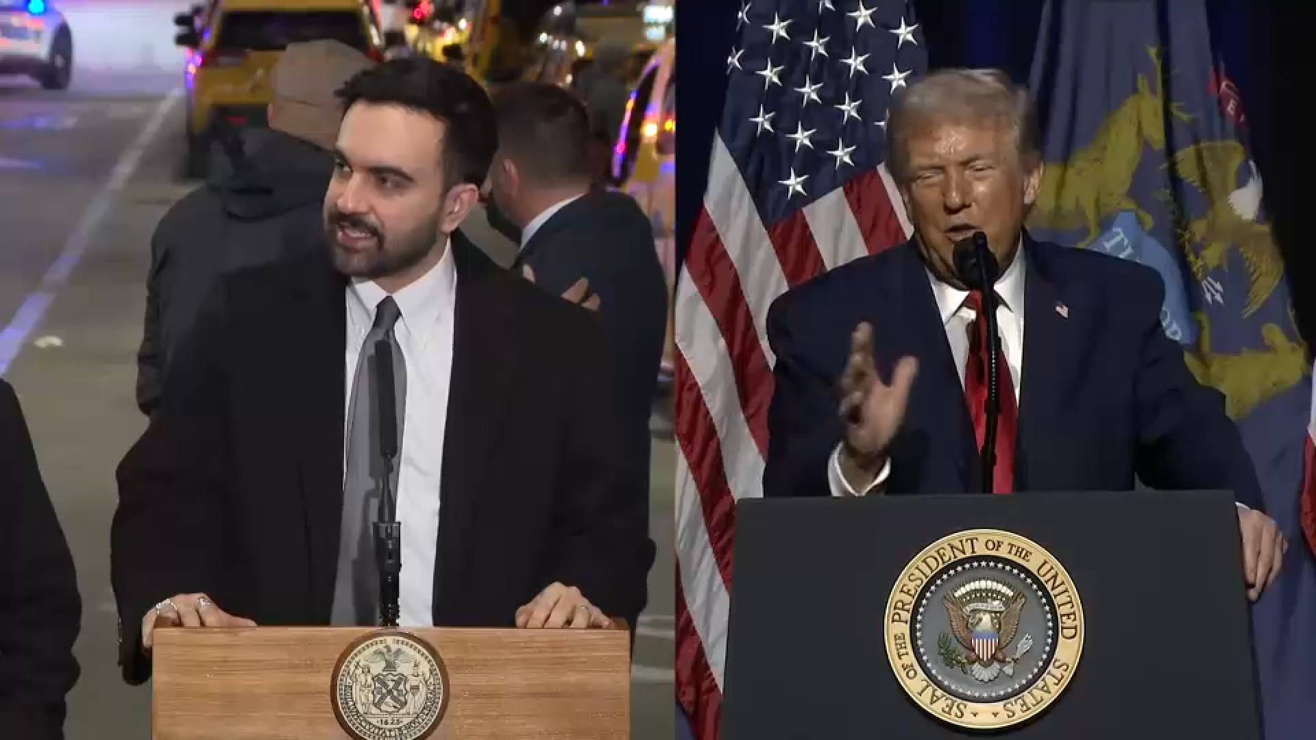 President Trump says federal government will no longer fund sanctuary cities beginning Feb. 1; Mamdani vows to defend New York - ABC7 New York