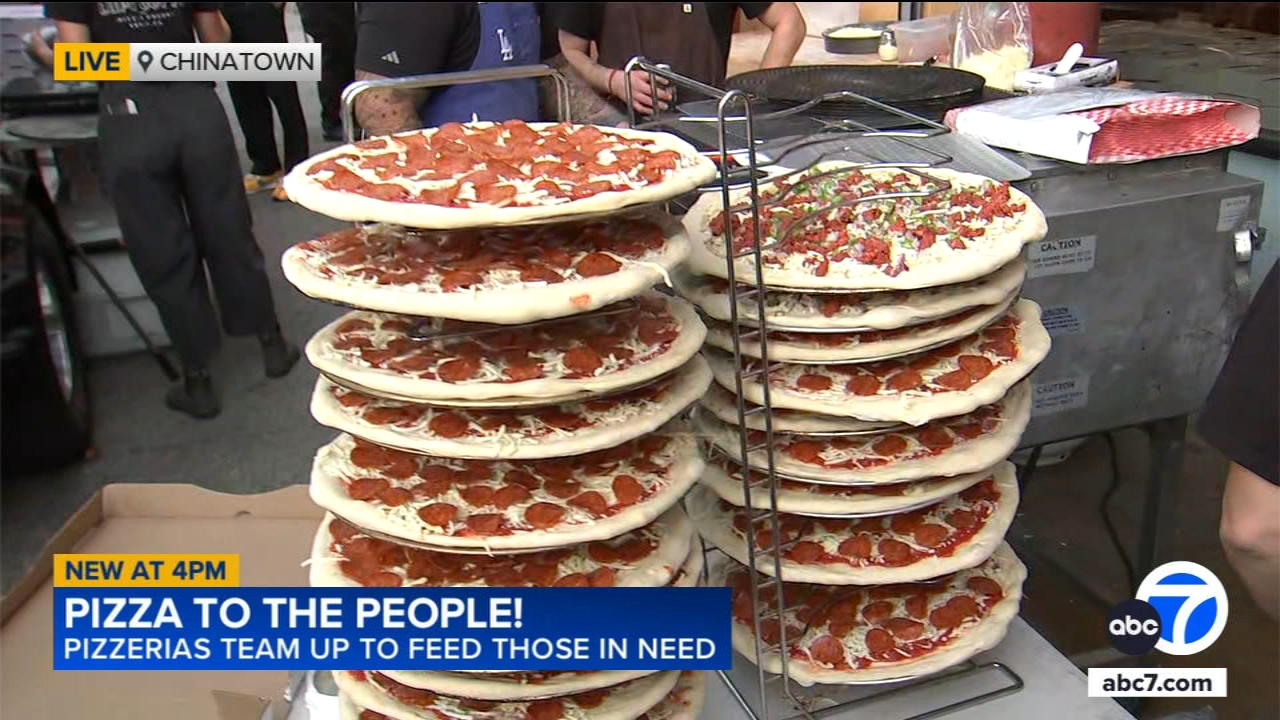 SoCal pizzerias team up to deliver hundreds of free pizzas to those in need