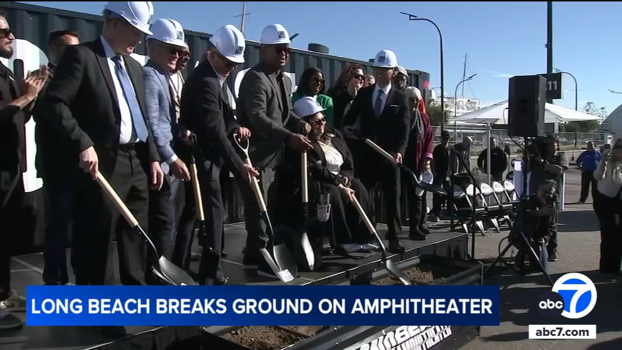 Long Beach breaks ground on waterfront amphitheater to be built near Queen Mary