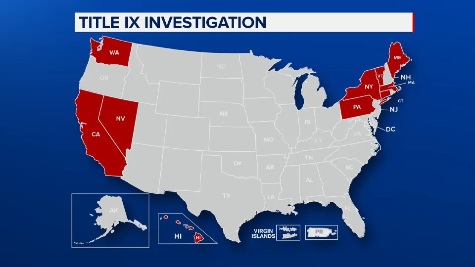 DOE investigating alleged Title IX violations across 10 states including NY, CT