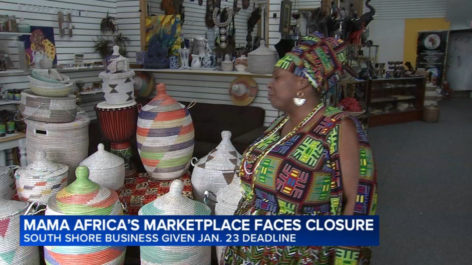 Mama Africa's Marketplace in South Shore may be forced to close, owner says