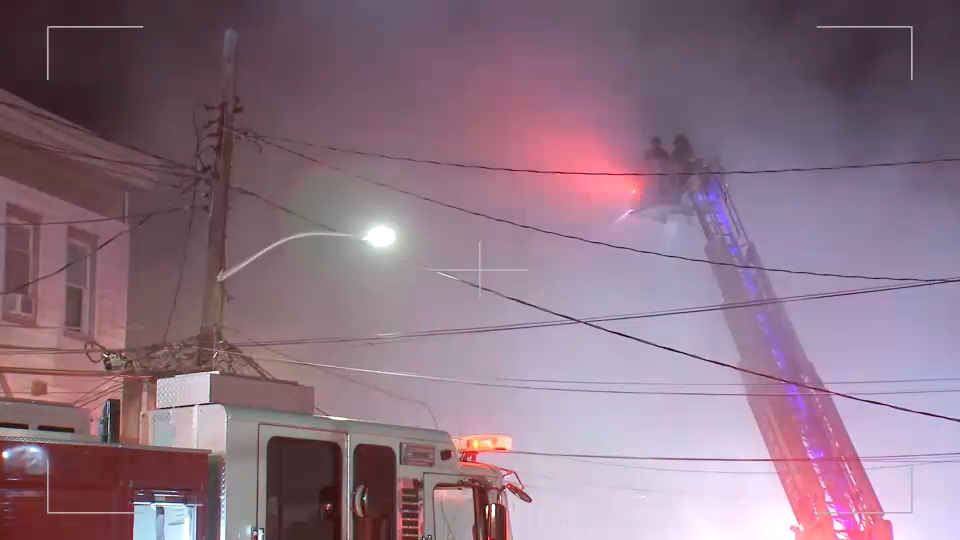 Fire tears through four buildings in Yonkers