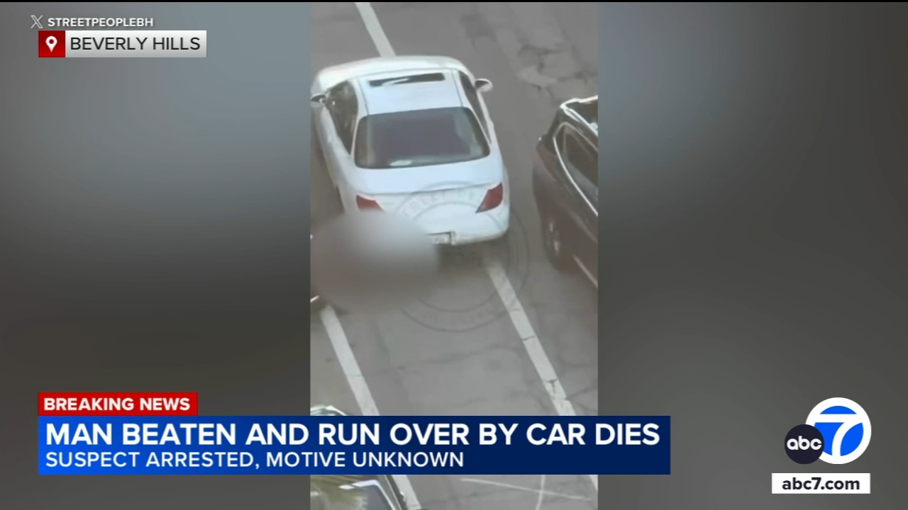 Man dies after he's beaten, run over by car in Beverly Hills