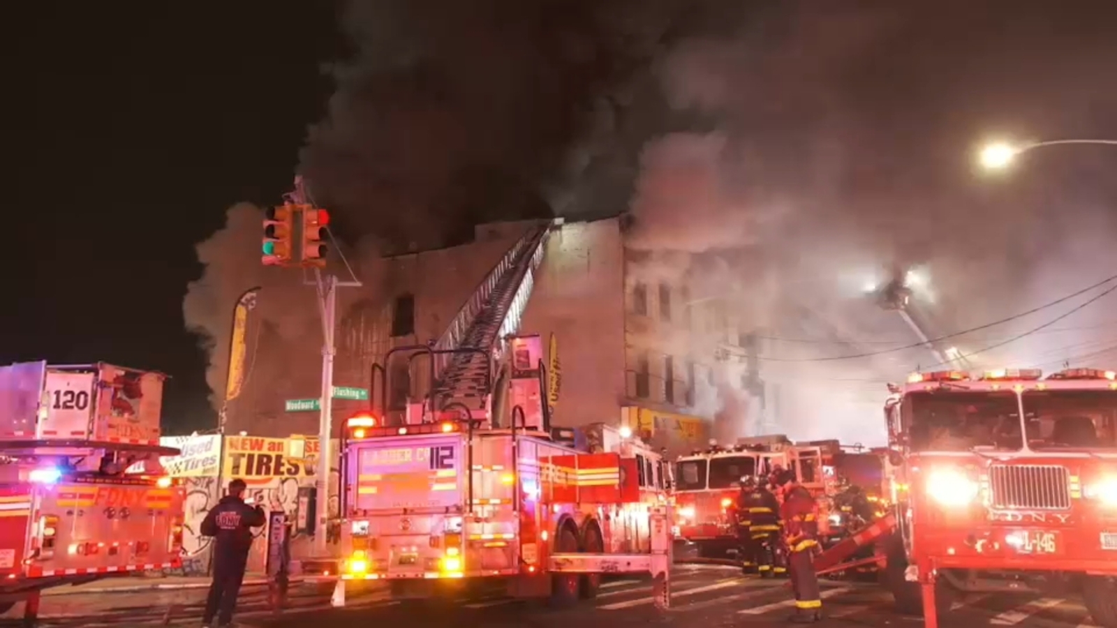 Queens apartment building fire in Ridgewood injures at least 9 people ...