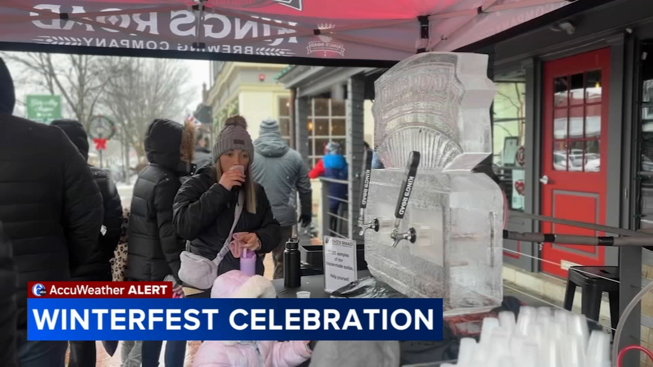 Snowy backdrop greets crowds at Haddonfield Winterfest, Souper Bowl
