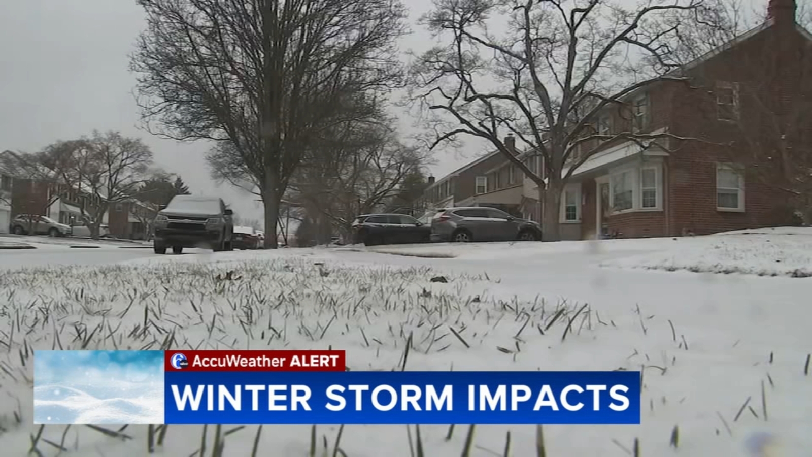 Snow conditions in Montgomery County