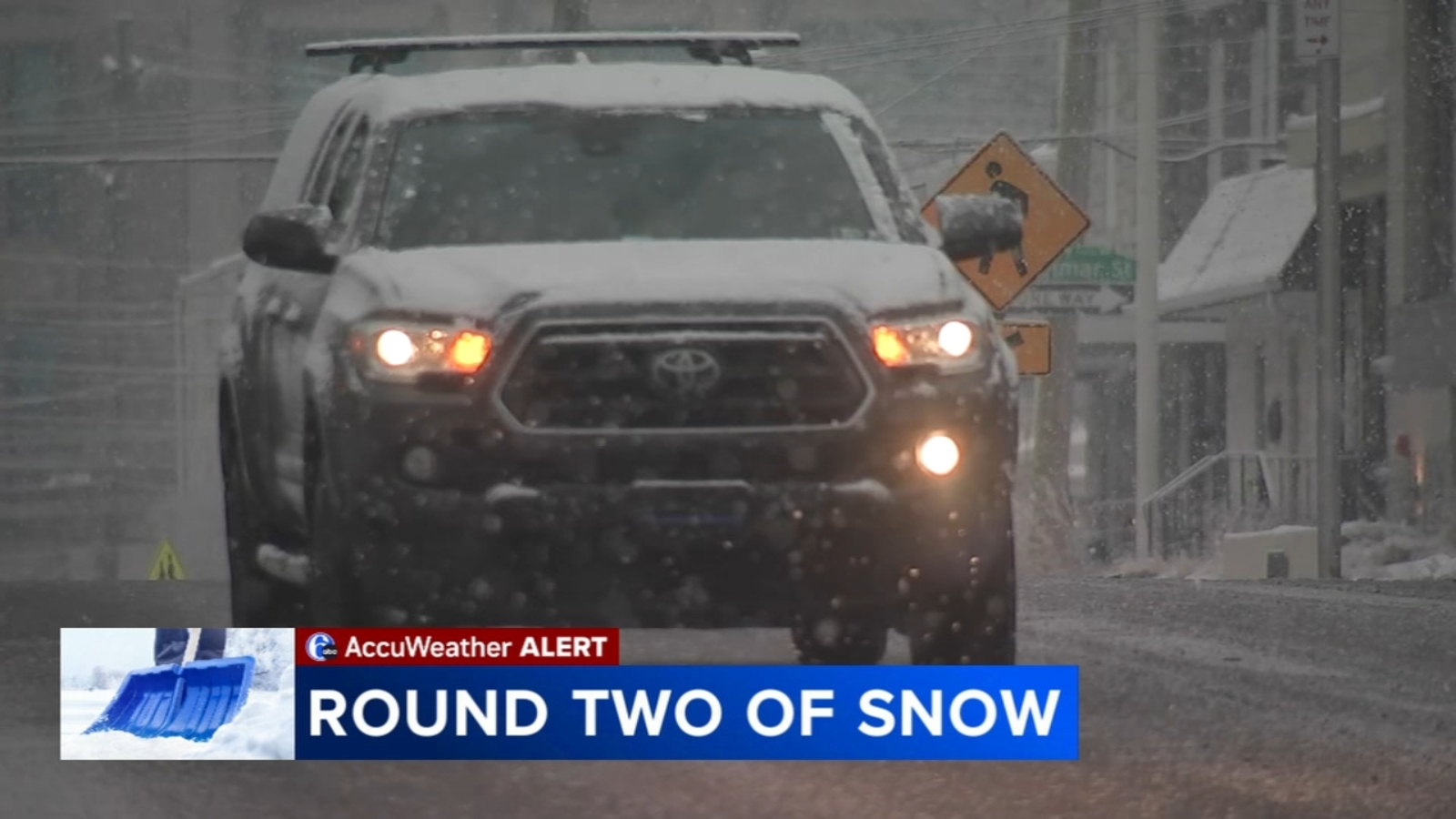 Snow brings slippery conditions to Philadelphia region