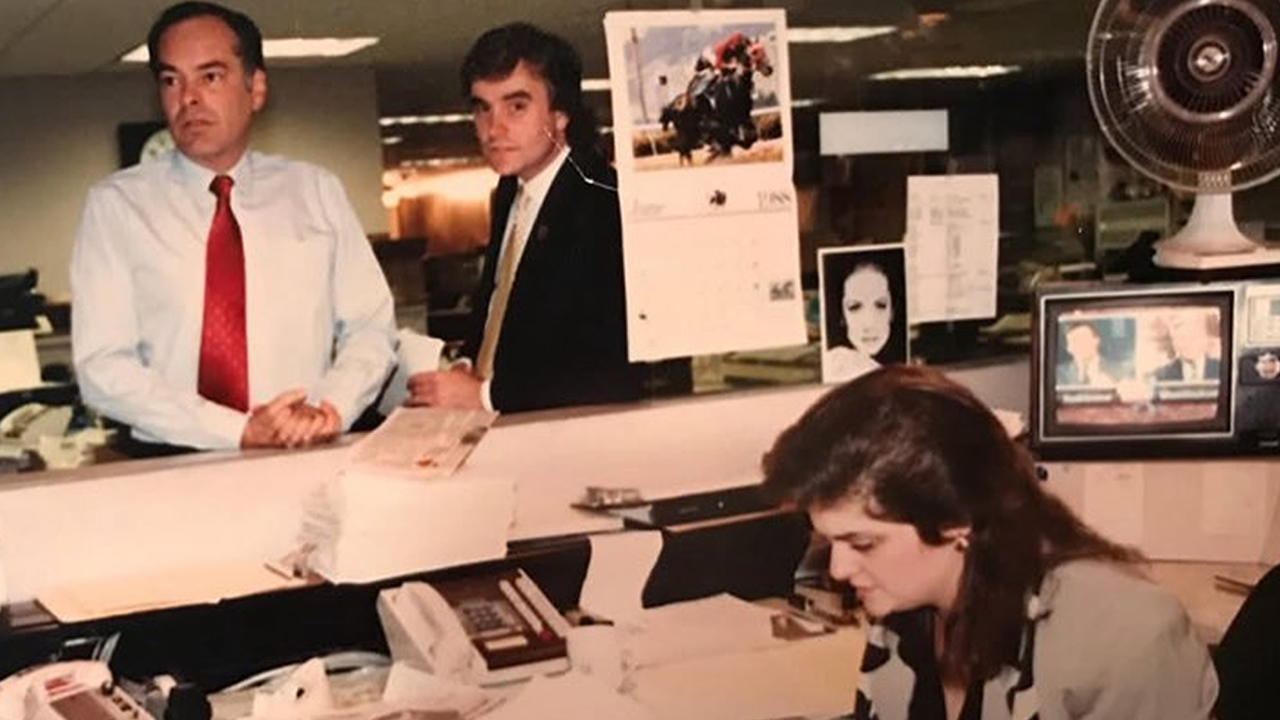 Photo from the late 1980s of Jim Vargas, left, Don Seastead, center, and Shelley (Gerson) Kilburn, right.