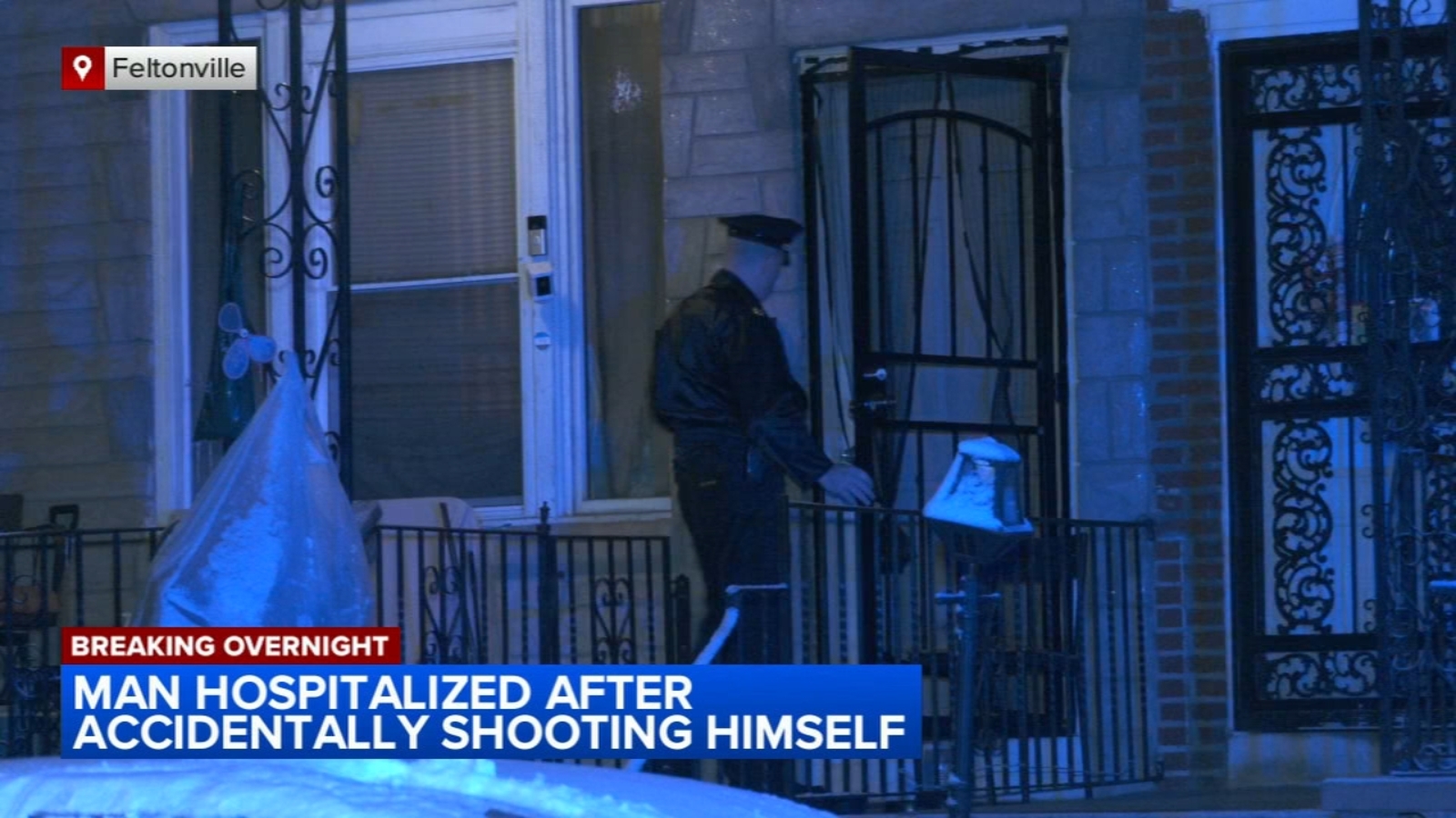 Man shot while playing with gun in Philadelphia's Feltonville section