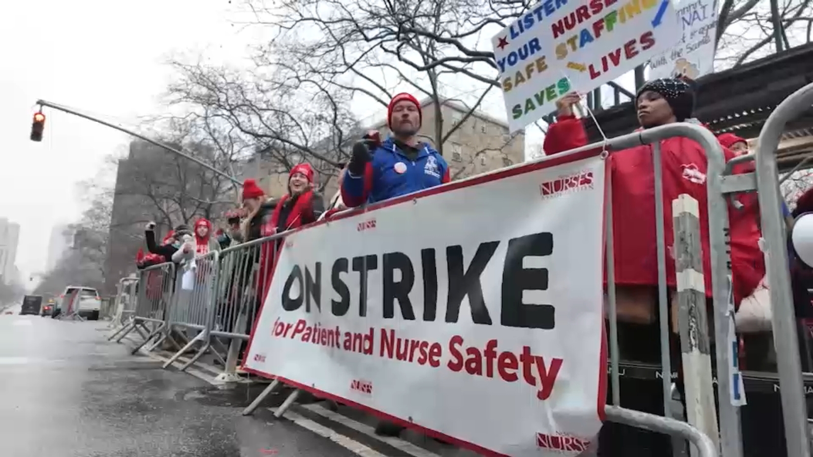 NYC nurses' strike reaches eighth day as negotiations stall
      