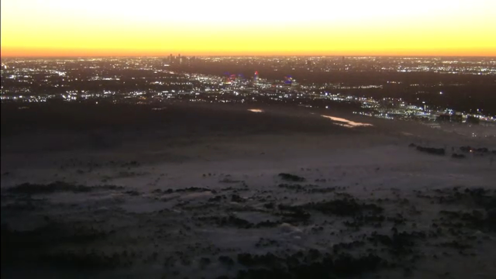 HFD monitoring controlled burn in Addicks Reservoir near 1-10 and Eldridge Parkway
      