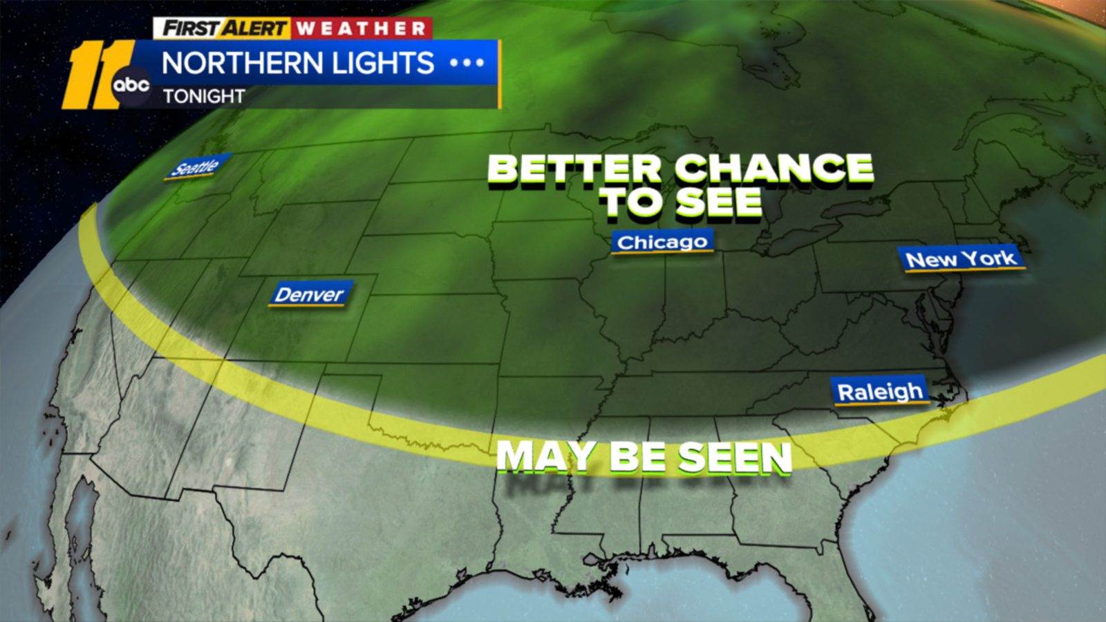 Northern lights possible tonight in central NC due to geomagnetic storm
      