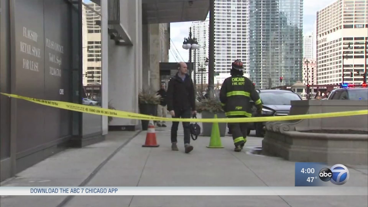 Loop streets close due to falling glass, ice