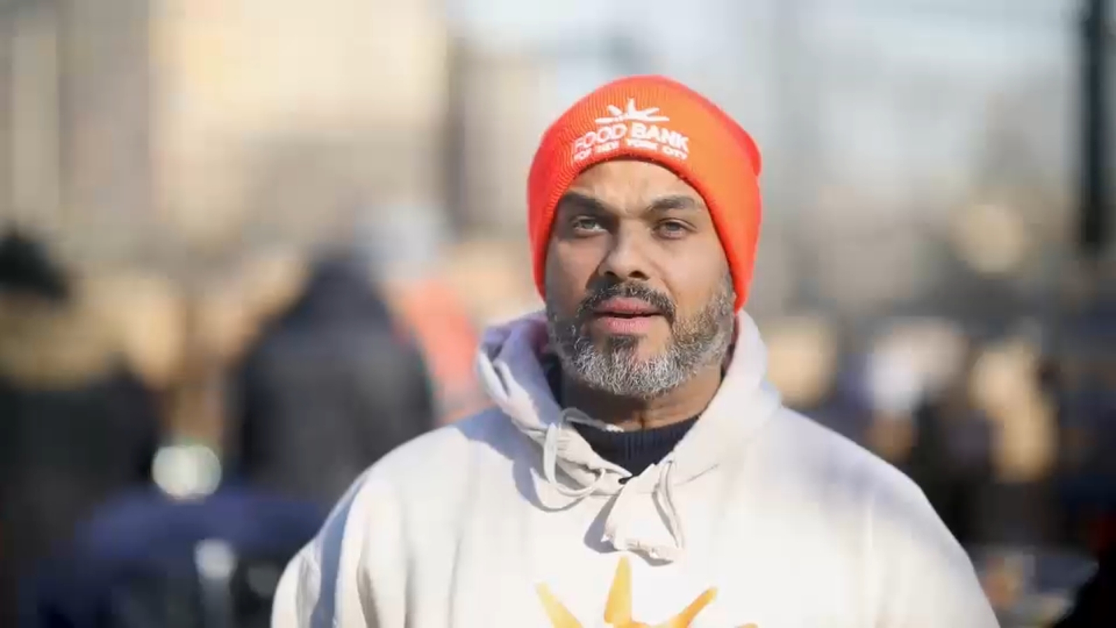 Flight attendant embodying MLK's legacy through volunteerism with Food Bank NYC