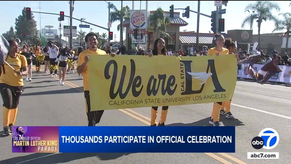 Thousands gather for day of unity at LA's Official MLK Jr. Day Parade