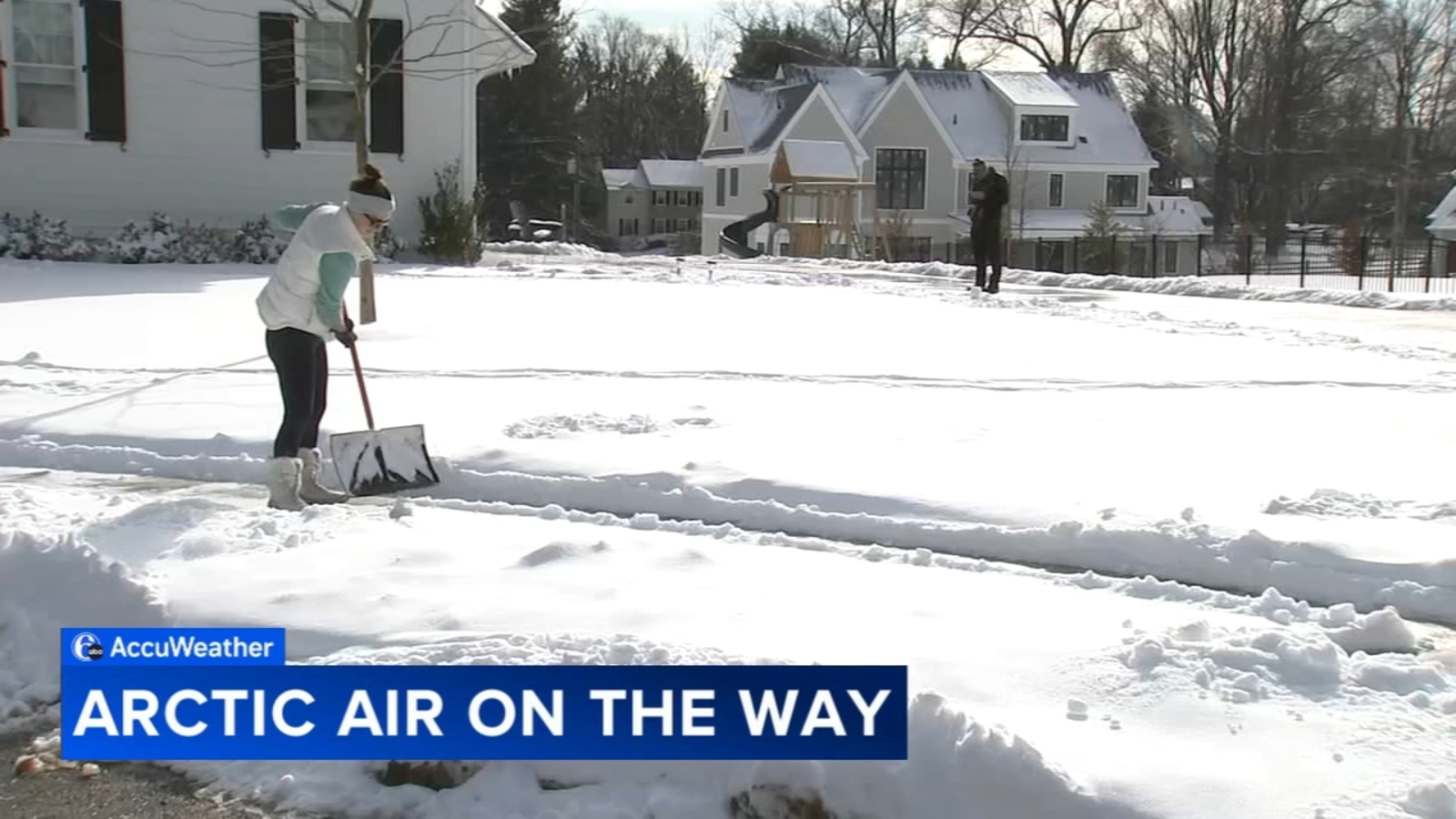 Residents cleaning up after weekend snowfall