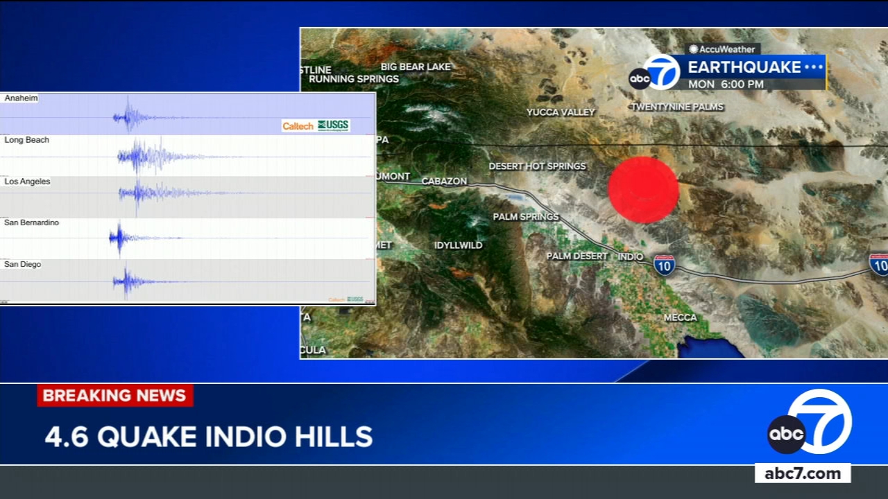 4.9 magnitude earthquake strikes Indio area in Riverside County