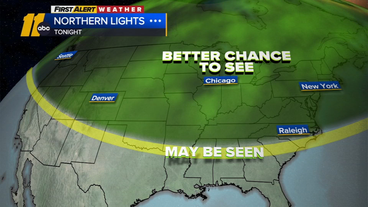 Possible to see northern lights tonight in central NC