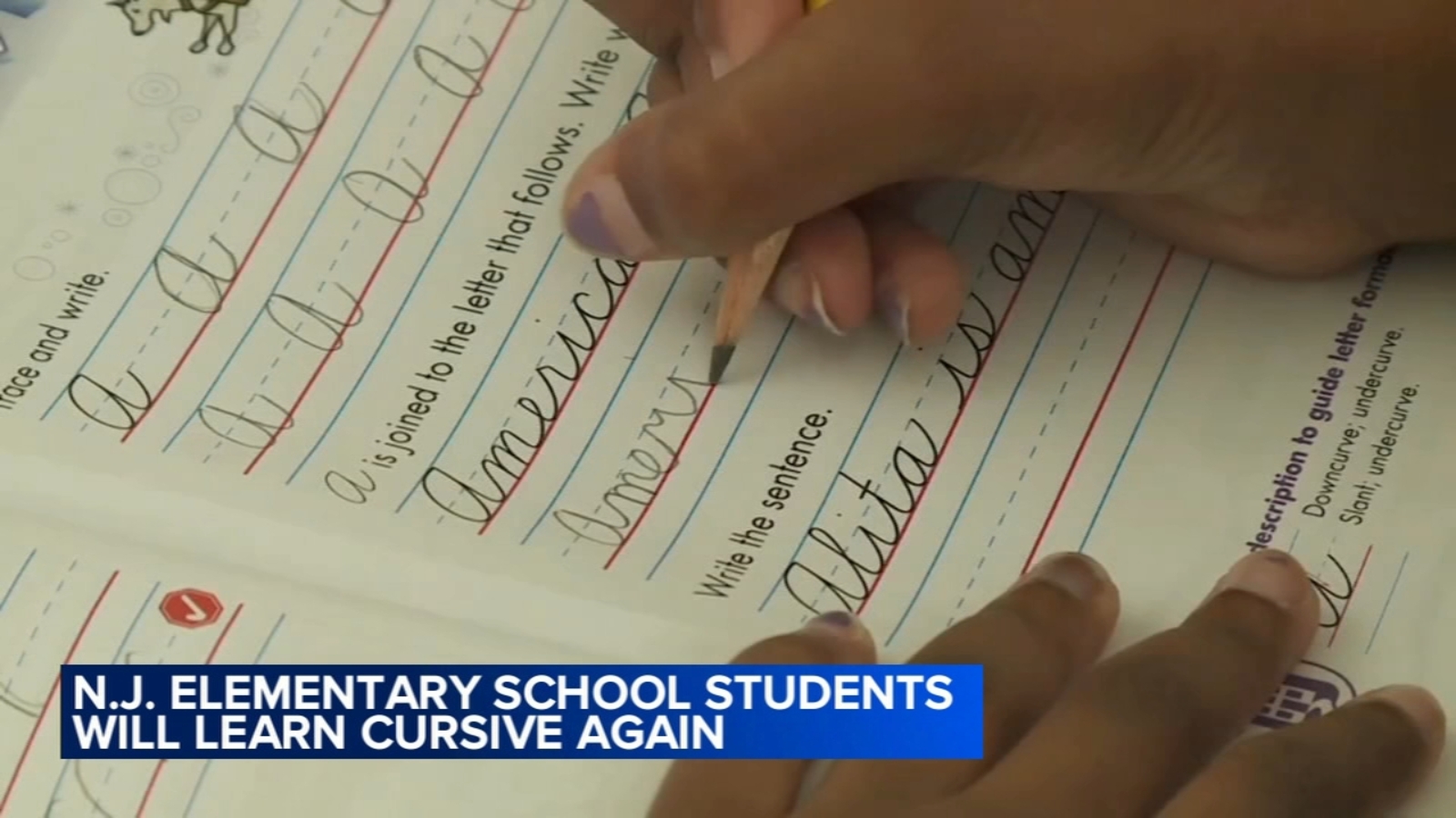 Cursive returns to New Jersey classrooms under new state law