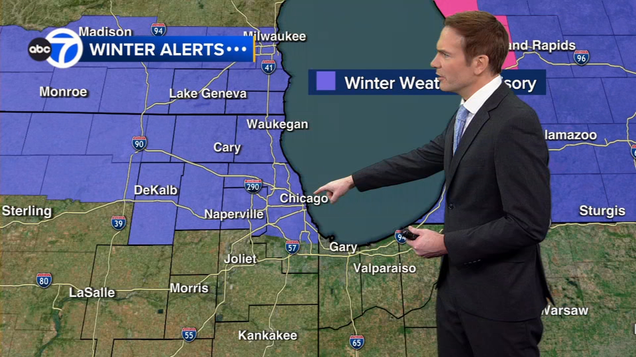 Snow expected into Wednesday, followed by cold blast in Chicago area