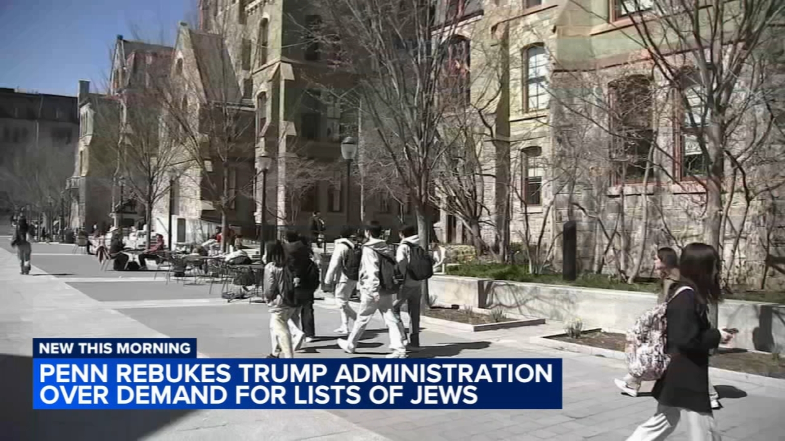 Penn rebukes Trump administration over demand for list of Jewish students, faculty and campus groups
      