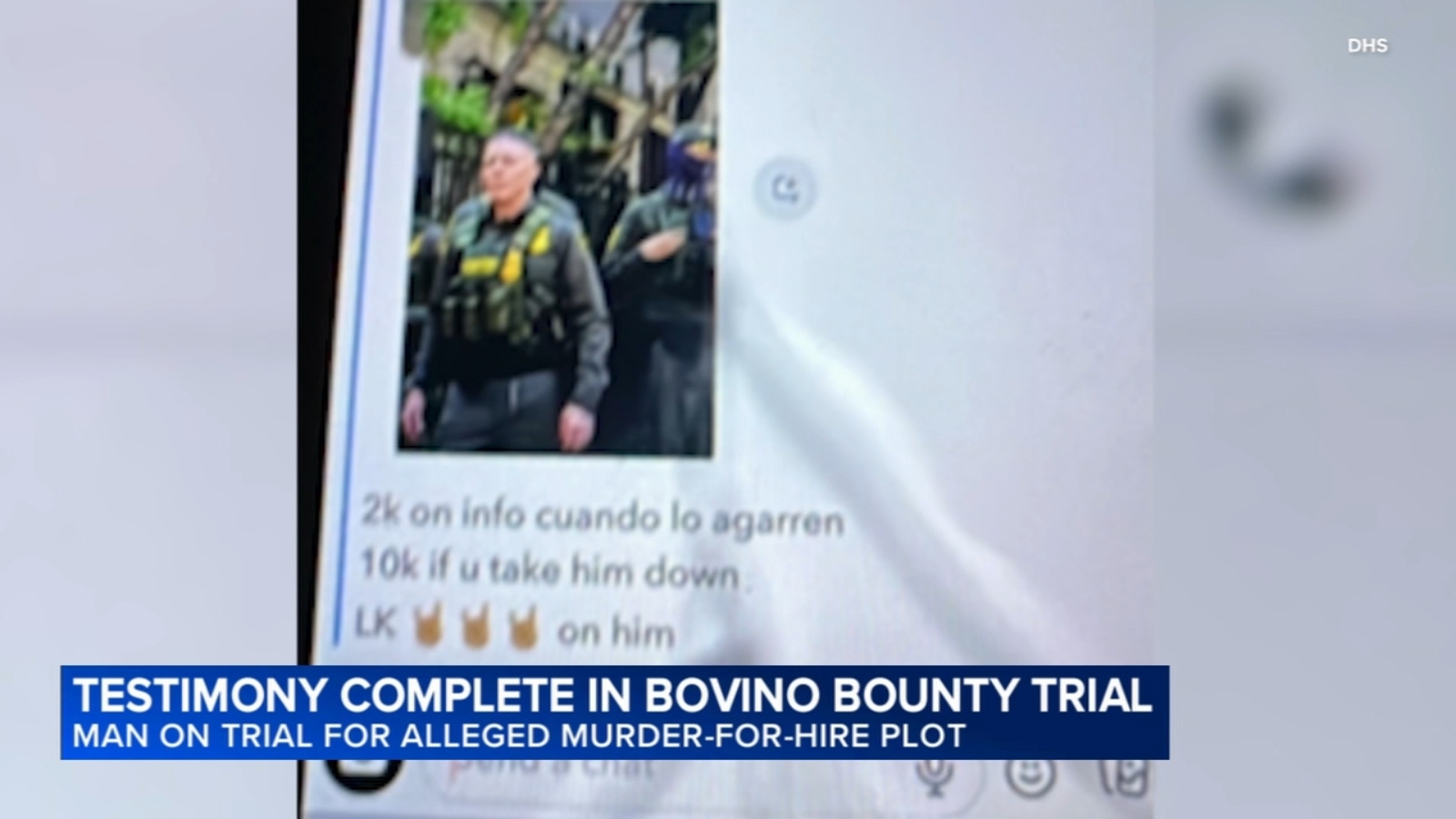 Testimony wraps up in trial of Chicago man accused of putting hit on CBP Chief Greg Bovino