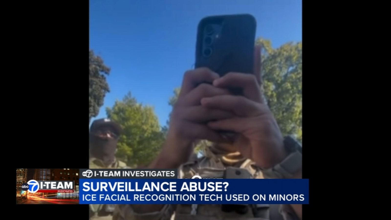 Video shows immigration agents using facial recognition on minors, possibly violating Illinois law