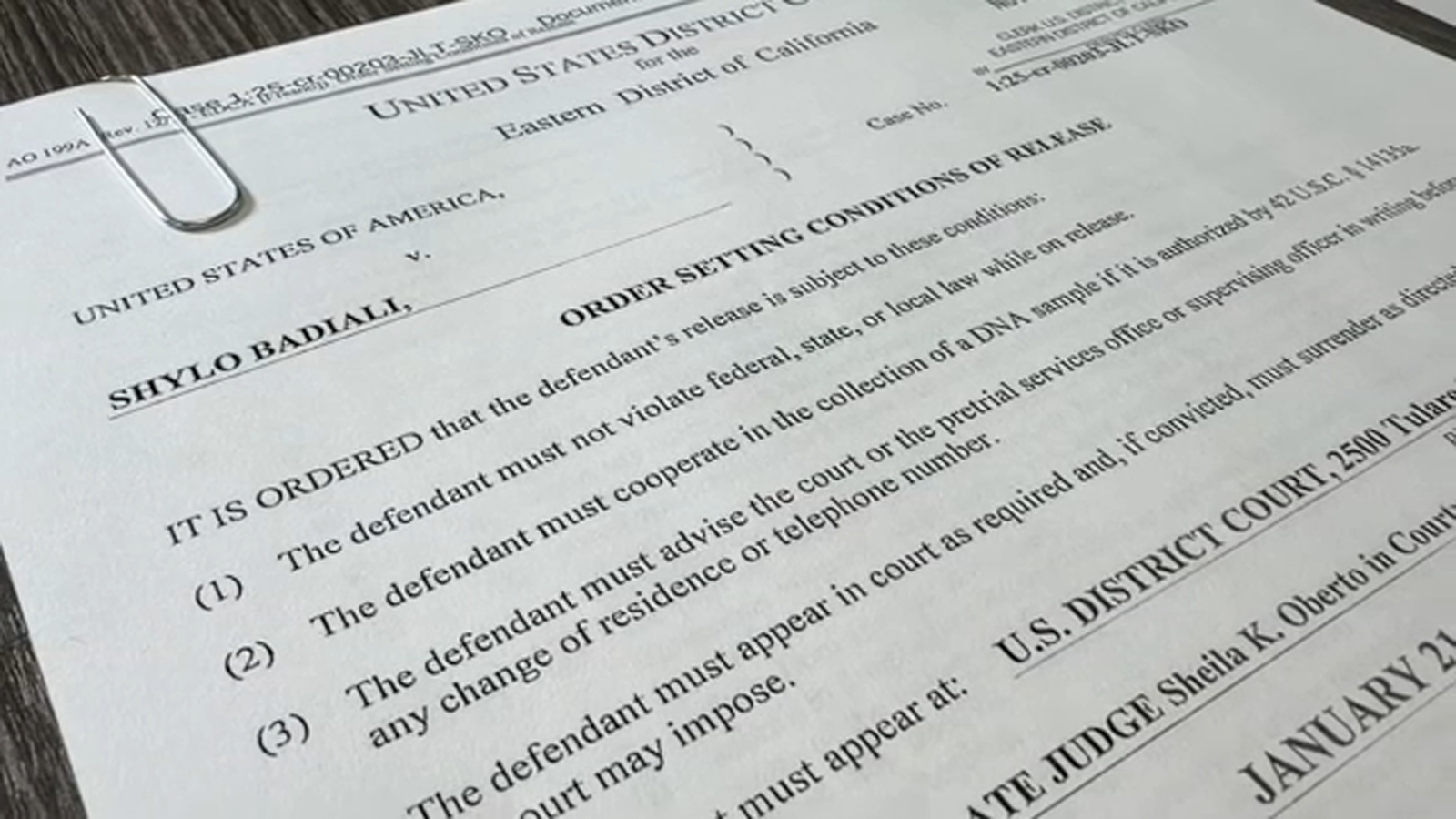 Warrant out for the arrest of woman accused of committing crime for Bobby Salazar