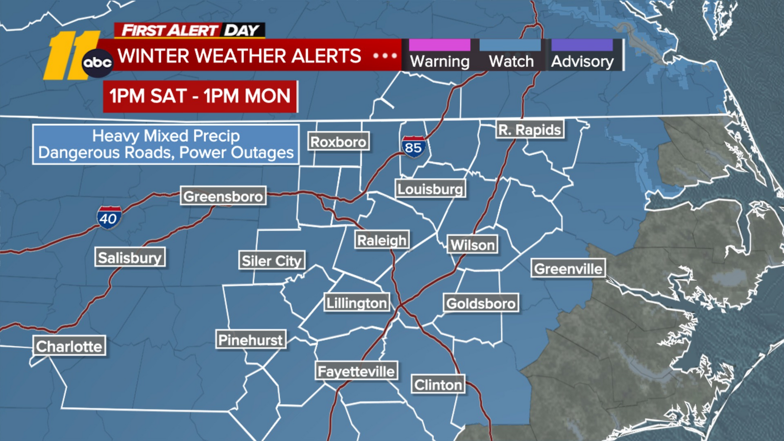NC governor declares State of Emergency as winter storm approaches, impact could last for days