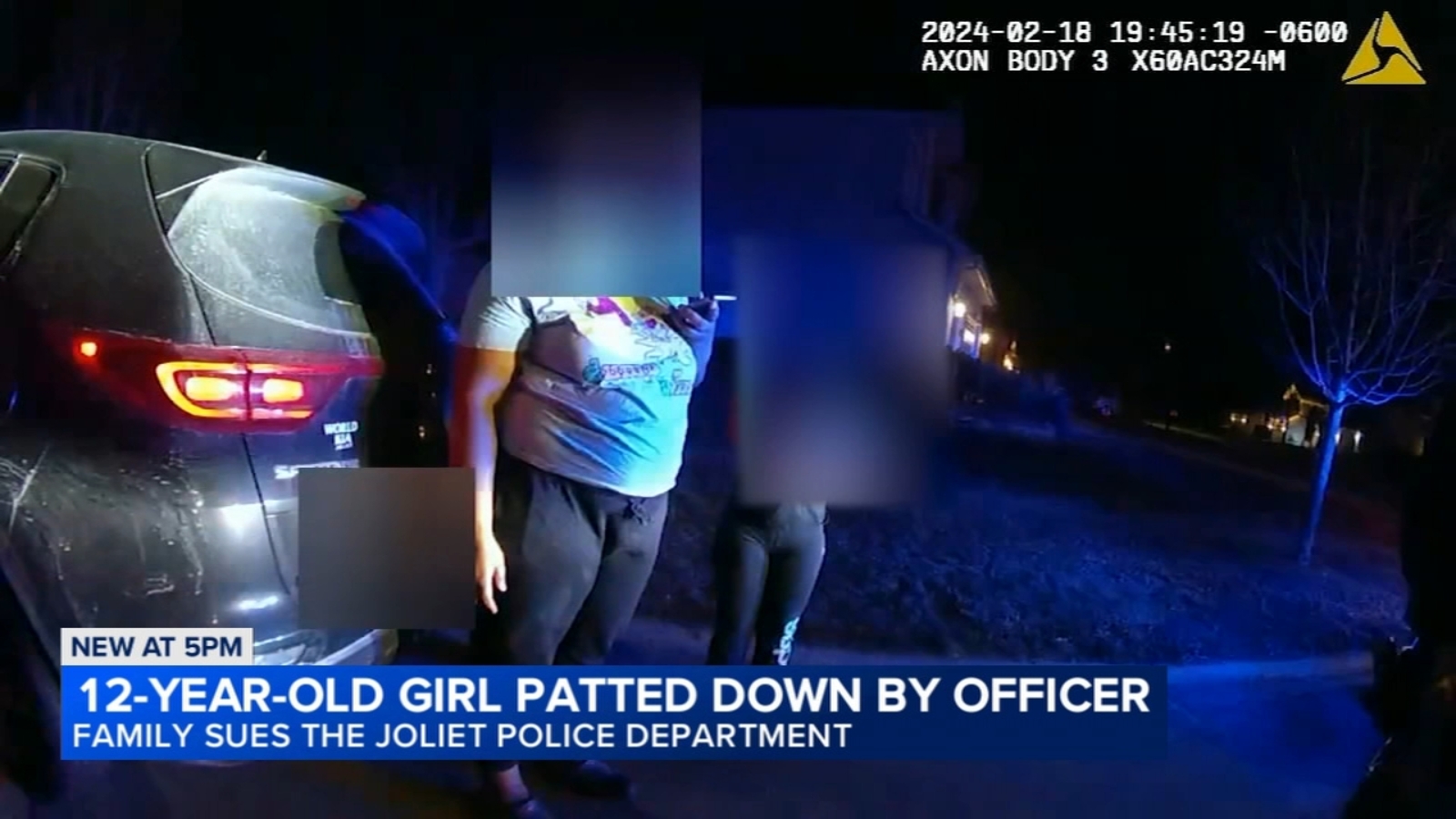 Family sues Joliet police after 12-year-old girl patted down during traffic stop | Video
      