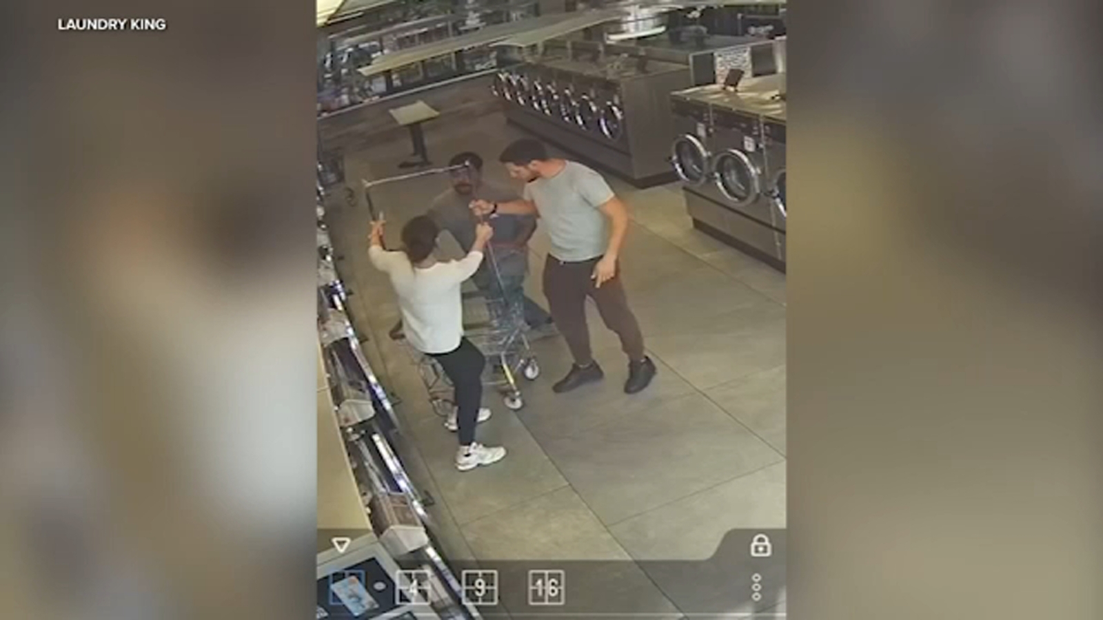 Attempted robbery attack at North Hollywood laundromat caught on video