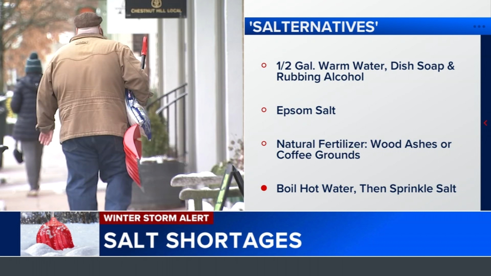 Running out of rock salt? Here are some 'salternatives' you can use with items you may have at home
      