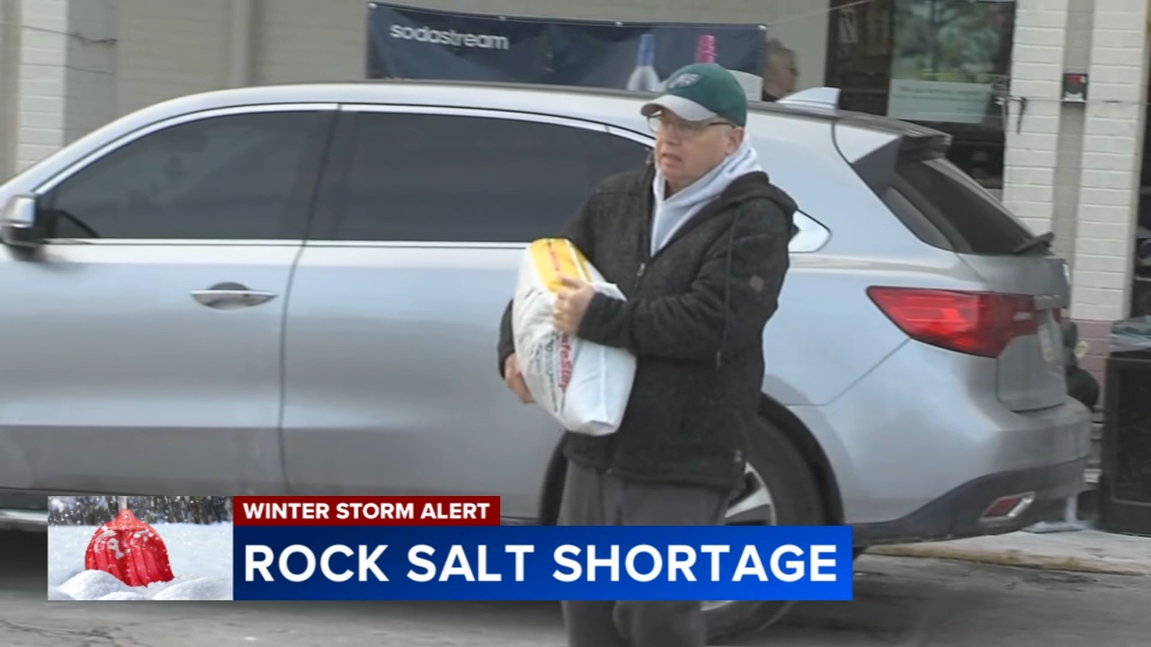 Salt supplies run short across the Delaware Valley as shoppers crowd hardware stores
