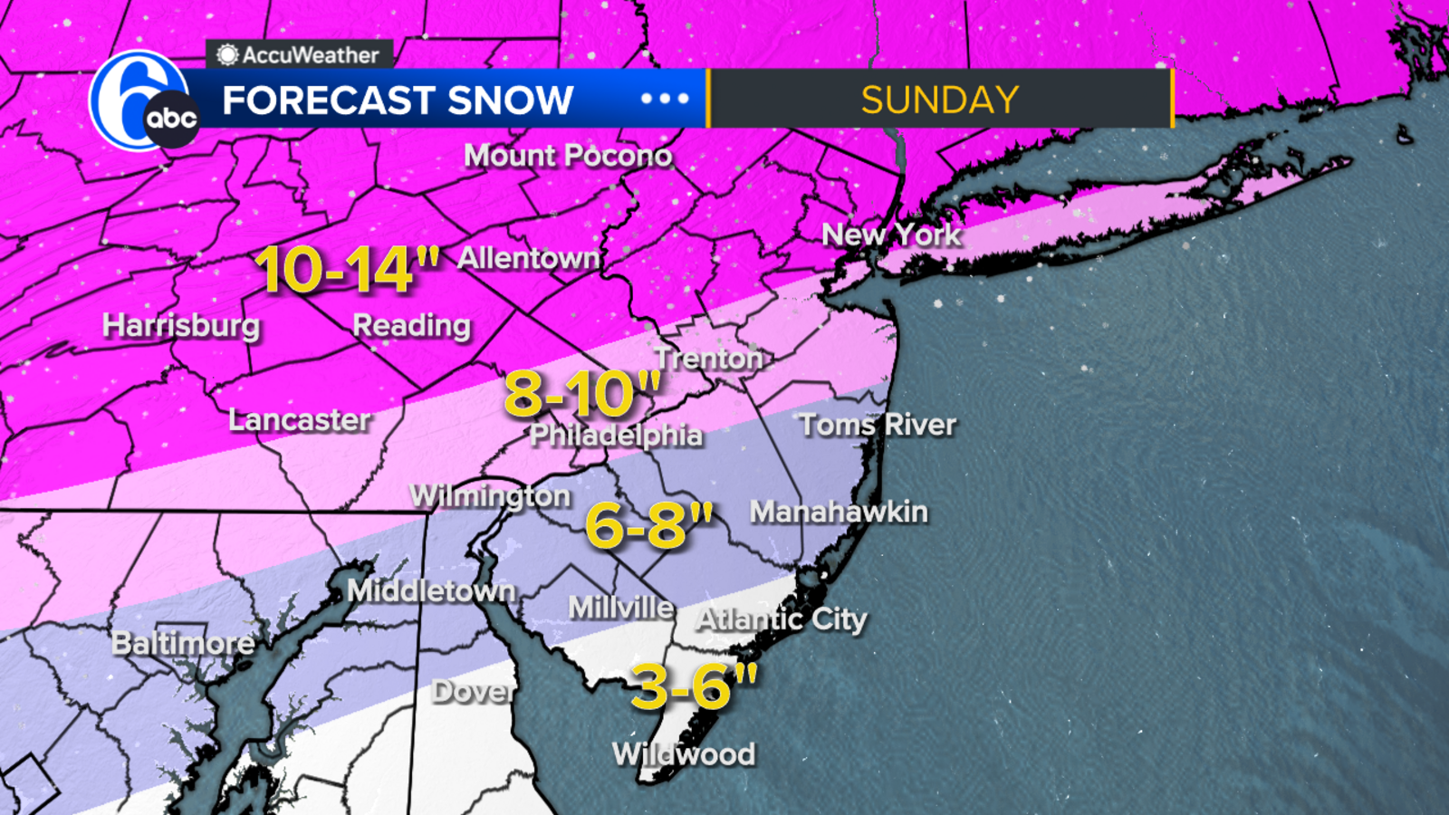 Peringatan Badai Musim Dingin untuk wilayah Philadelphia: Darurat Salju, Penutupan Sekolah Diumumkan