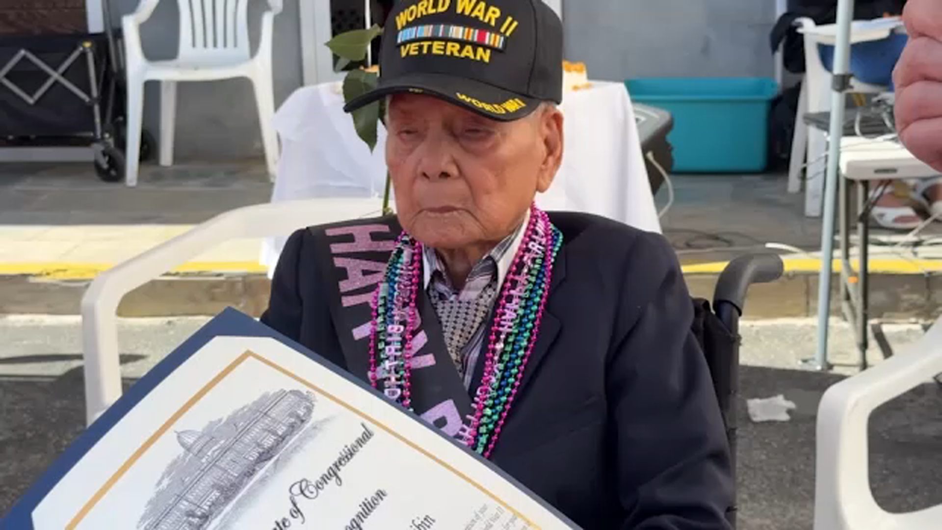 At 100 years old, Filipino World War II veteran's service and fight for recognition endure