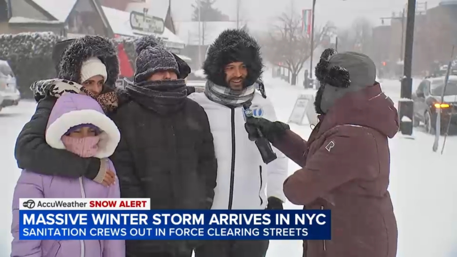 Massive winter storm blankets streets in Queens - ABC7 New York
