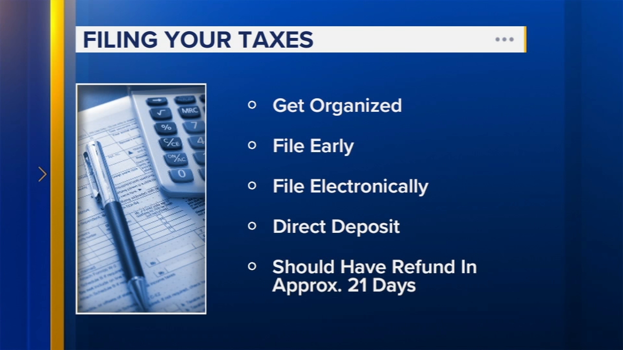 Gallegos urges people to get organized early, file early and file electronically.